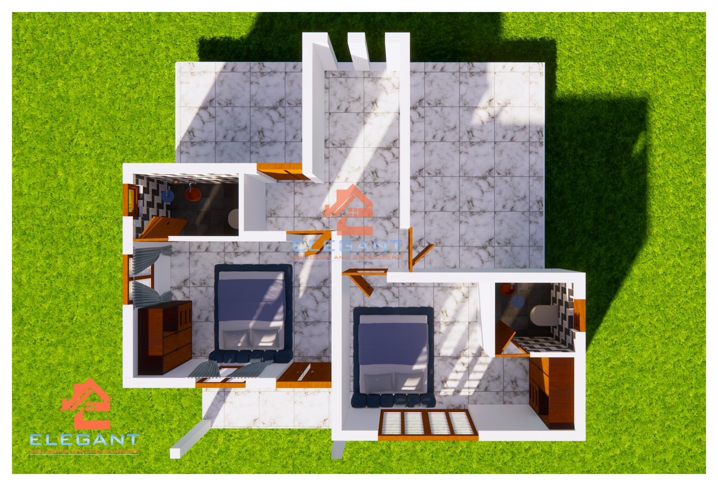 3D Architectural Layout & Interior Plan