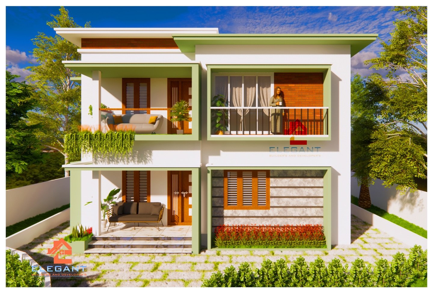 The Emerald Villa Daylight Elevation