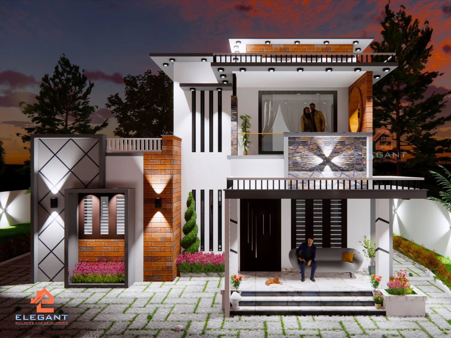 The Grand Horizon Villa Sunset Elevation